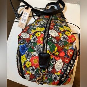 Rebecca Minkoff Julian Mini Backpack Red Floral